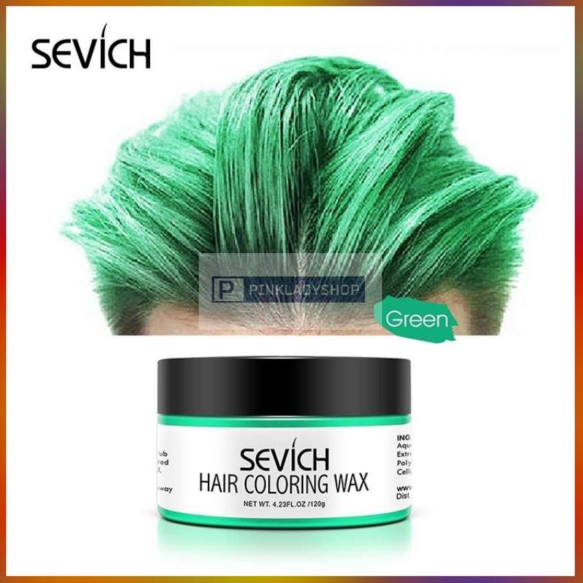 Sáp Vuốt Tóc Đổi Màu Xanh Lá Cây Tạm Thời SeVich 120Gr/Hộp