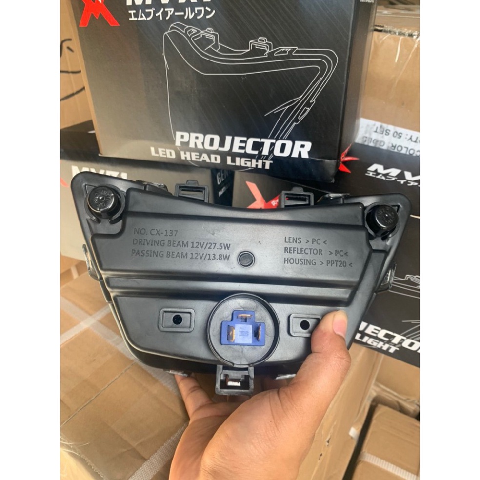 Đèn LED 2 Tầng MVR1 Cho Exciter 150 Màu Đen Khói Sport