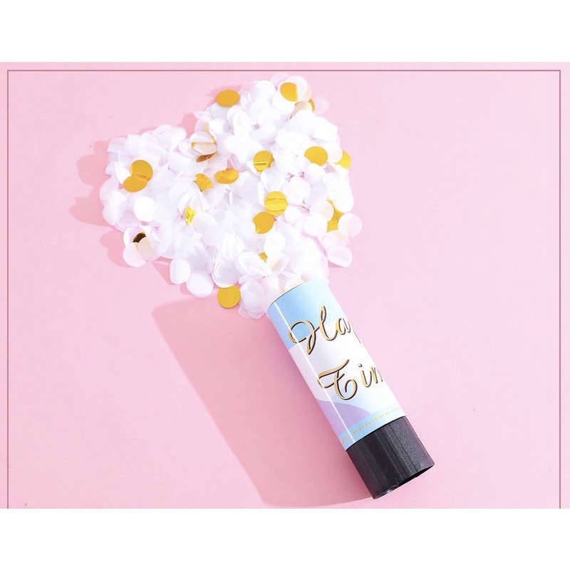 ỐNG PHỤT GIẤY KIM TUYẾN MINI CONFETTI TRANG TRÍ SINH NHẬT ĐÁM CƯỚI
