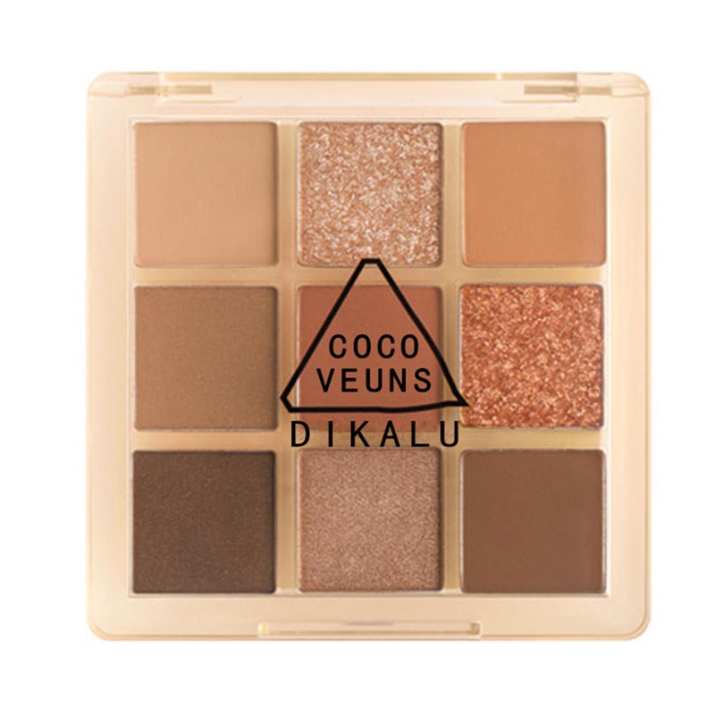 [Hàng mới về] Bảng phấn mắt trang điểm 9 màu tông nhũ và lì chống nước lâu trôi
