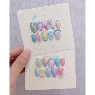 [Nail box] Móng giả thiết kế tone màu pastel