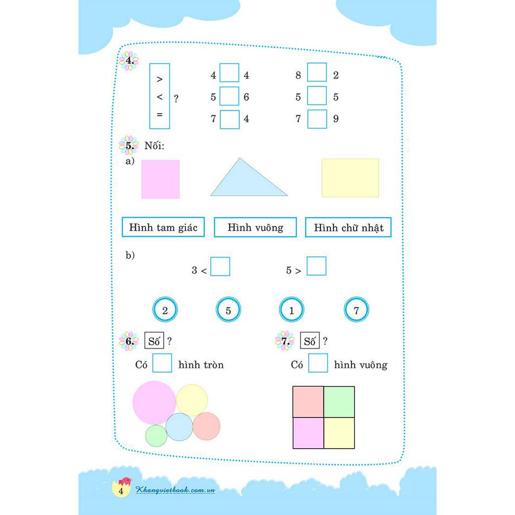 Sách 100 Đề Kiểm Tra Toán Lớp 1
