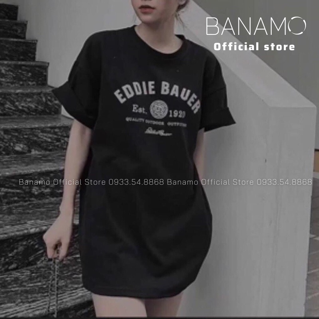 Áo thun unisex in chữ hàng thiết kế thời trang Banamo Fashion áo phông in chữ 3130