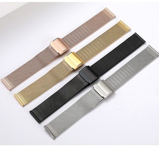 Dây Lưới Đồng Hồ Size 22mm 20mm 18mm 16mm 14mm 12mm [ Kèm Chốt Thông Minh]