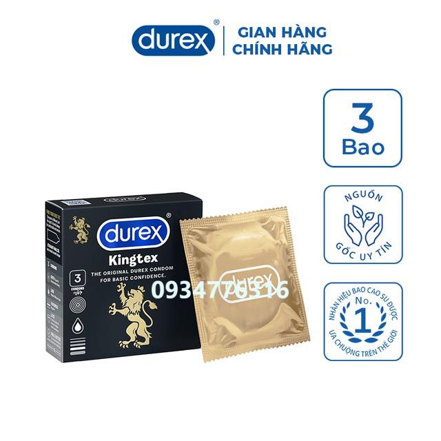 ✅ Bao cao su Durex Kingtex Hộp 3-12 bao