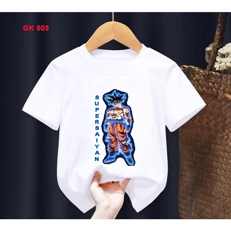 áo songoku dragonball 7 viên ngọc rồng bé trai nhân vật anime dễ thương cotton co giãn dễ chịu mát mẻ