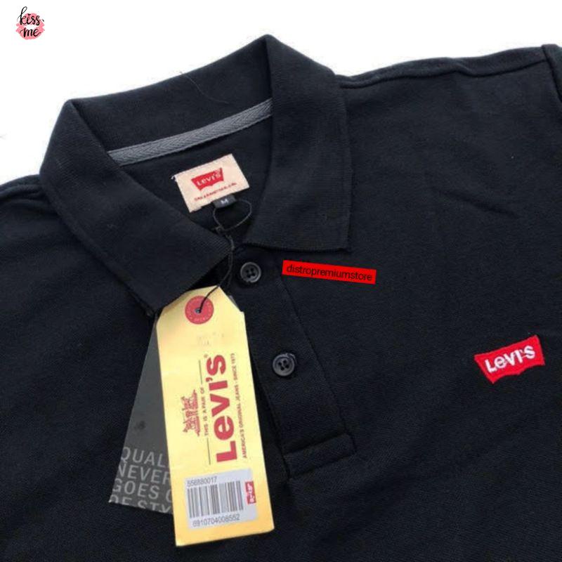 Áo Thun Polo Vải Cotton In Họa Tiết Levis Cá Tính Cho Nam