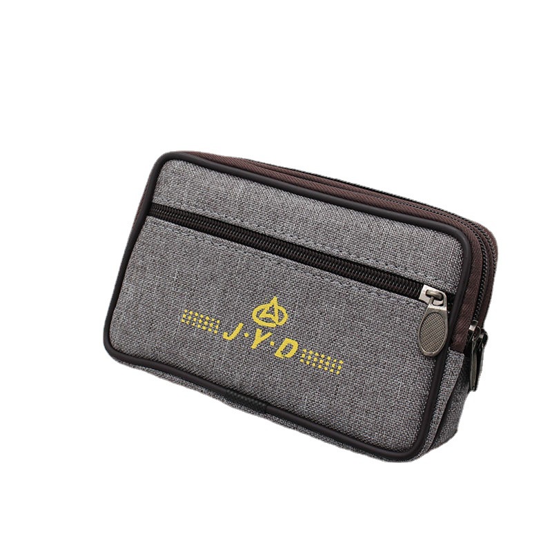 Túi Đeo Hông Đựng Điện Thoại 6 inch Chất Liệu Canvas Dày Dặn Chống Mài Mòn Phong Cách Thể Thao Mới
