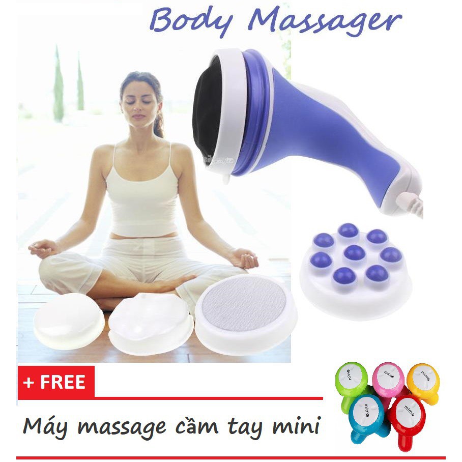 [TẶNG QUÀ 0Đ] [ HÀNG CHÍNH HÃNG ] Máy mát xa cầm tay - Máy massage trị liệu đau nhức toàn thân 5 đầu Relax.