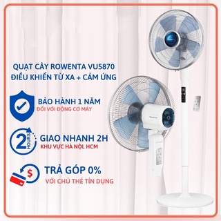 Quạt cây đứng có điều khiển ROWENTA VU5870 - Hàng Đức có tích hợp cảm ứng thân quạt