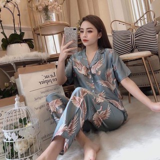 Pijama lụa satin, đồ bộ mặc nhà đẹp