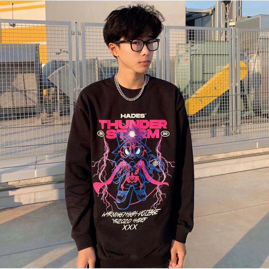 Áo Sweater HADES sấm sét dành cho nam nữ Fulltag hãng