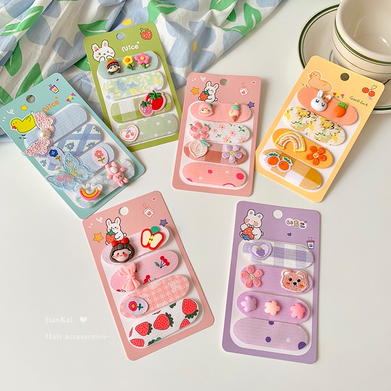 Miếng Dán Tóc Gãy / Cố Định Tóc Mái Dễ Thương Cho Bé Gái