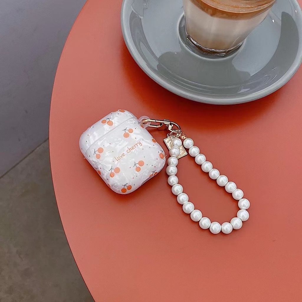 Vỏ bảo vệ hộp sạc tai nghe Airpods 1/2 Pro bằng TPU mềm họa tiết trái tim lớn dễ thương