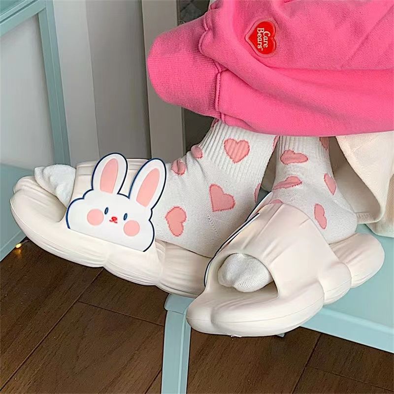 Dép Đi Trong Nhà Đế Dày Chống Trượt Dễ Thương Cho Nữ