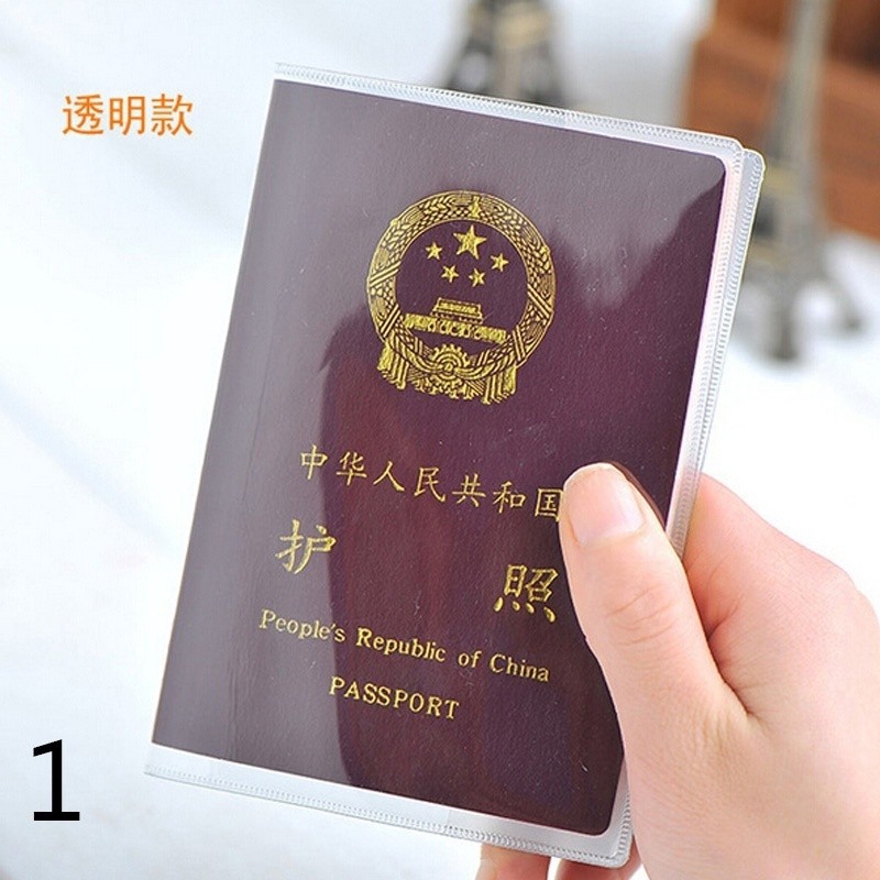 Transparent Cover Holder Waterproof Case Organizer Id Card Travel Protector