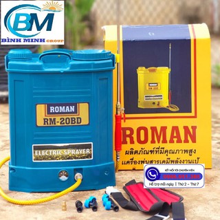 Bình Phun Xịt Thuốc Roman RM-20BD Bơm Đôi