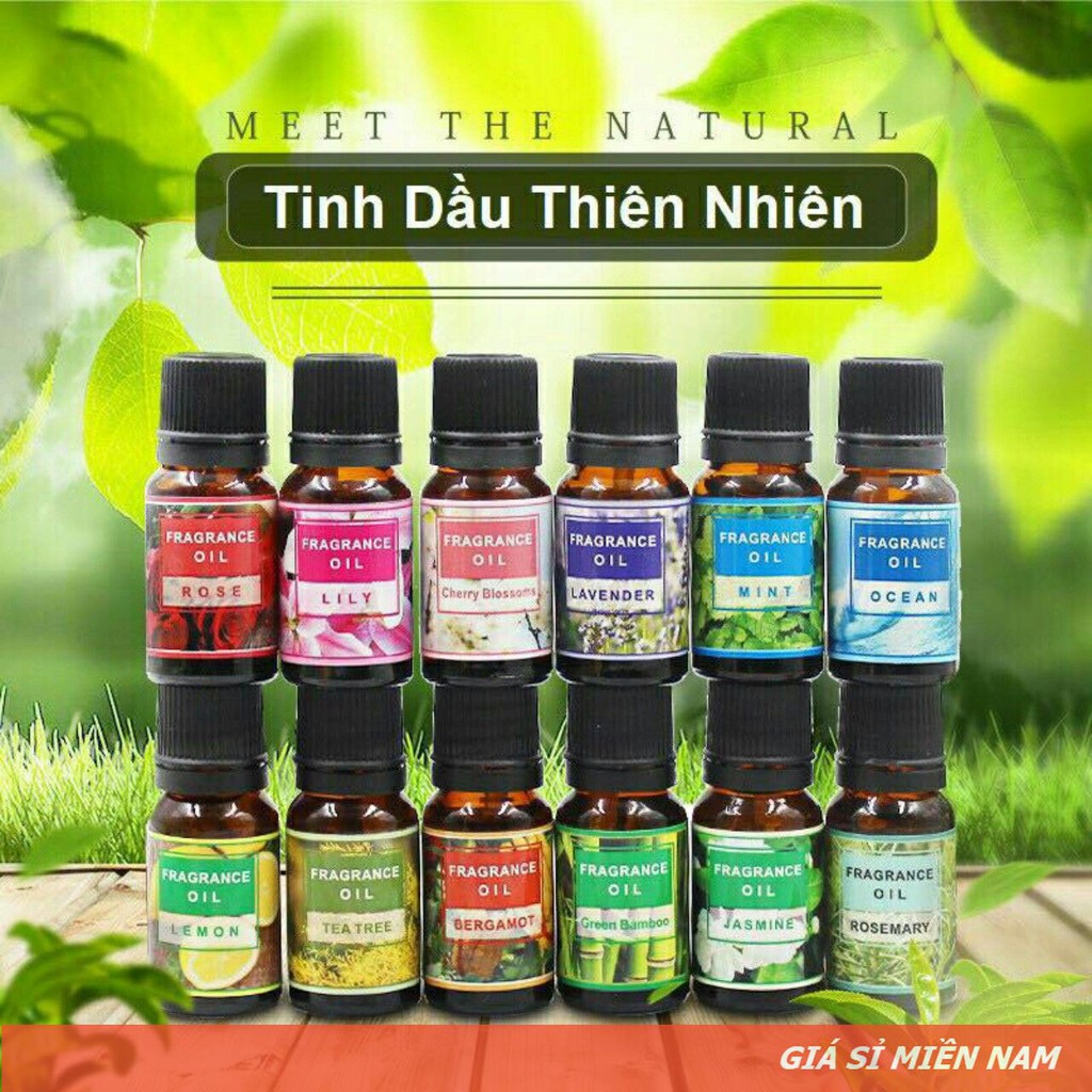 Lọ 10ml Tinh Dầu Thiên Nhiên Nguyên Chất Nhiều Mùi Thơm Phòng Giúp Bạn Thư Giãn Sảng Khoái Mỗi Ngày