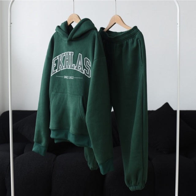 Set Nỉ Hoodie EKHLAS Nam Nữ