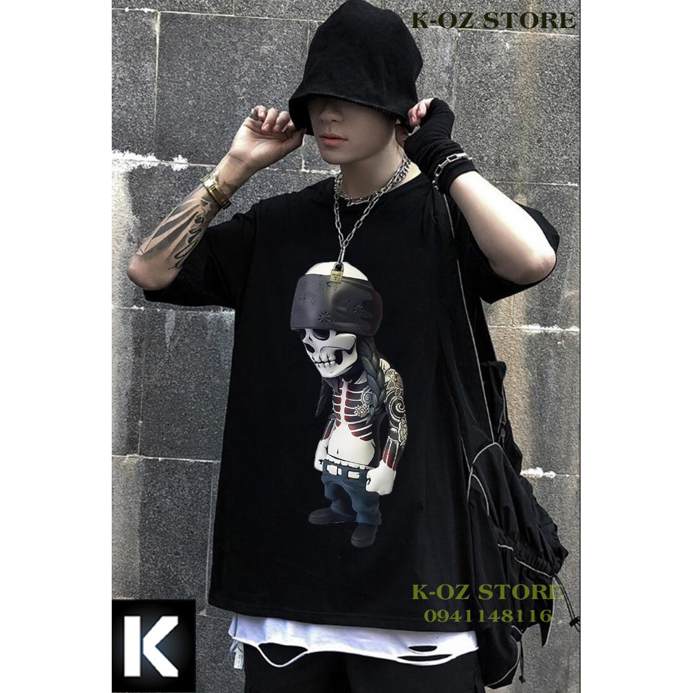 Áo thun tay lỡ X1 OVERSIZE UNISEX (2 Màu ĐEN-TRẮNG)