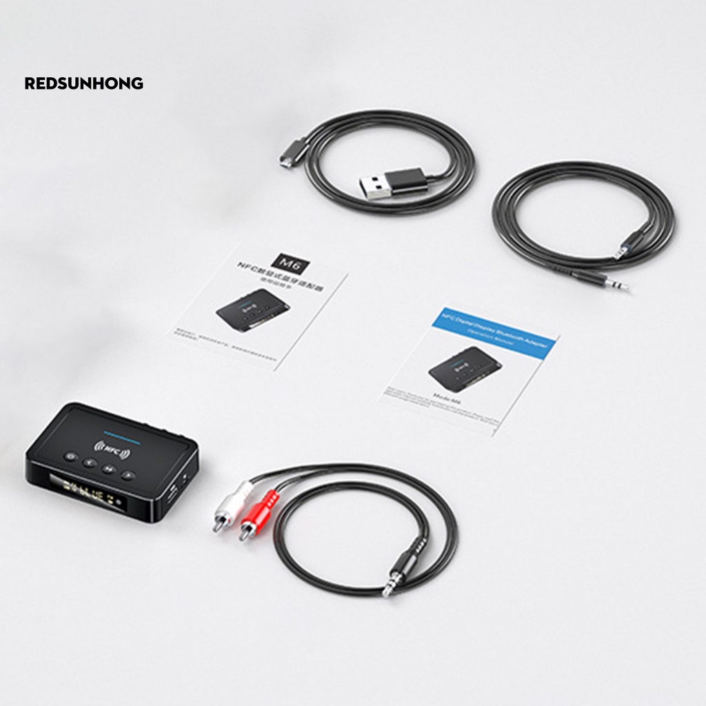 Thiết Bị Nhận Tín Hiệu Bluetooth Không Dây M6 5.0 NFC AUX 3.5mm RCA