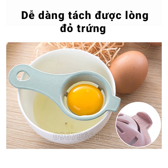 Dụng cụ tách lòng trắng lòng đỏ trứng lúa mạch tiện dụng dành cho nhà bếp