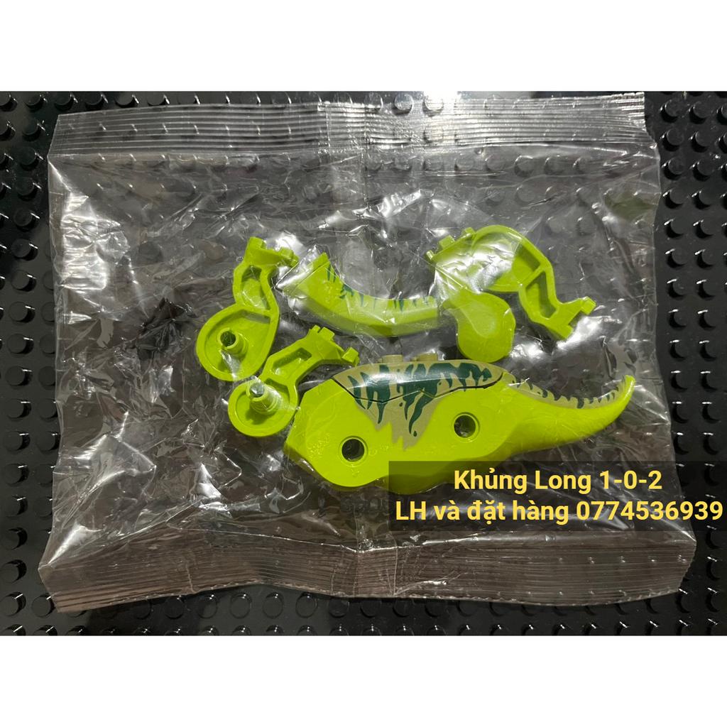 Khủng Long Cổ Dài Đặc Biệt Xanh Lá Hãng Lele con dài 11.6cm x cao 8cm