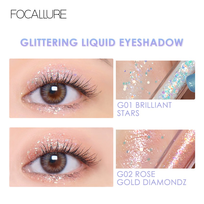 Phấn Nhũ Mắt Focallure Glittering Liquid 1pc/1.5g