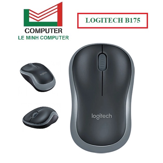 Chuột không dây cao cấp chuyên văn phòng LOGITECH B175 Lazer Chính hãng (Kem pin AA)