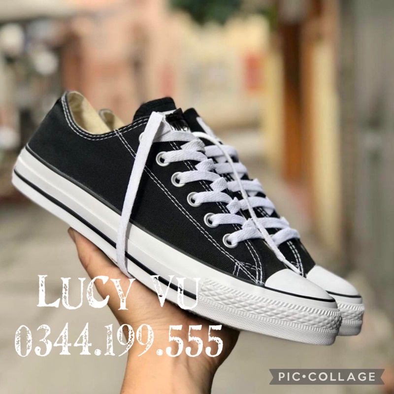 🔥 Giày Converse Classic Thời Trang Màu Đen - Trắng Đủ Size Nam Nữ Kèm Hộp