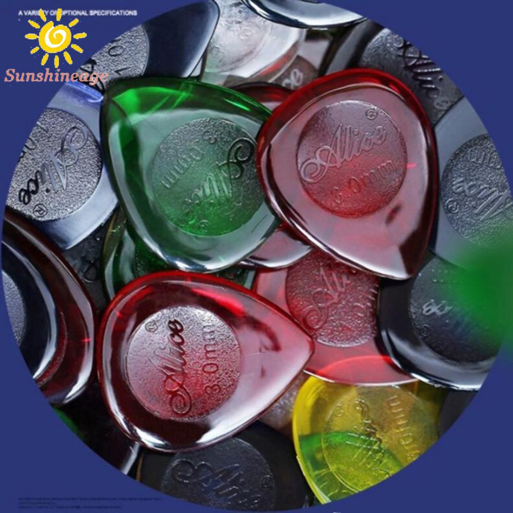 6pcs Alice Stubby Guitar Picks Plectrums Small Stubbies 1mm 2mm 3mm 23*20MM