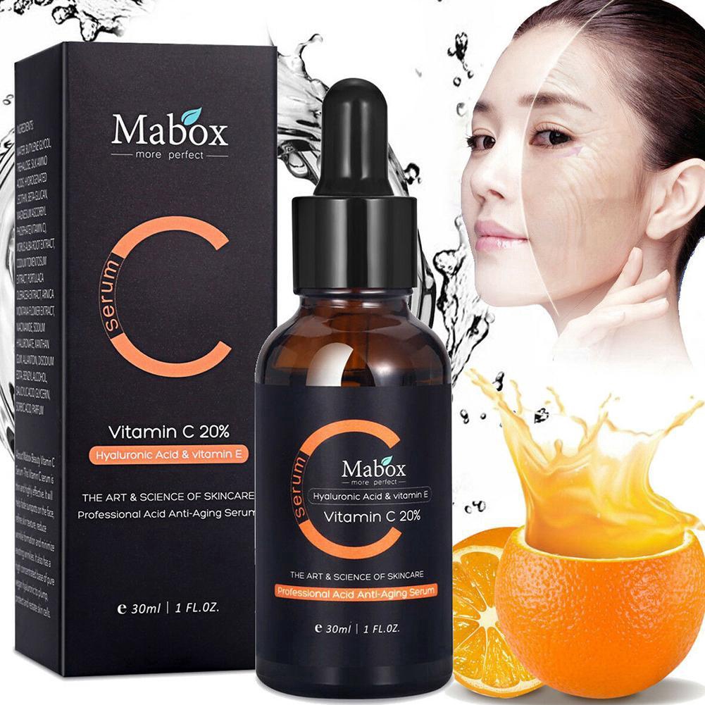 Serum Vitamin C chiết xuất chanh tự nhiên dưỡng trắng chống da hóa chống MABOX nếp nhăn lão và D4H2