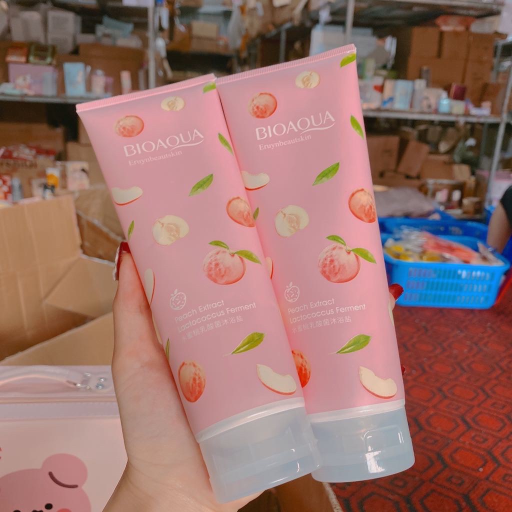 Tẩy Da Chết [FS] Muối Tẩy Da Chết đào, tẩy da chết dạng kem hương đào 250ML BANANA | BigBuy360 - bigbuy360.vn