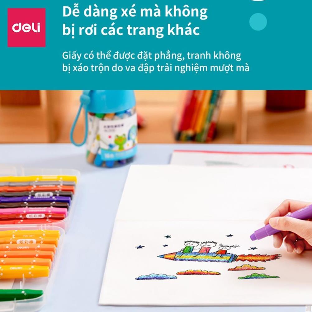 Vở vẽ học sinh A4 Deli 20 trang - Màu Hồng/Xanh - 1 quyển - 73382 - Deli