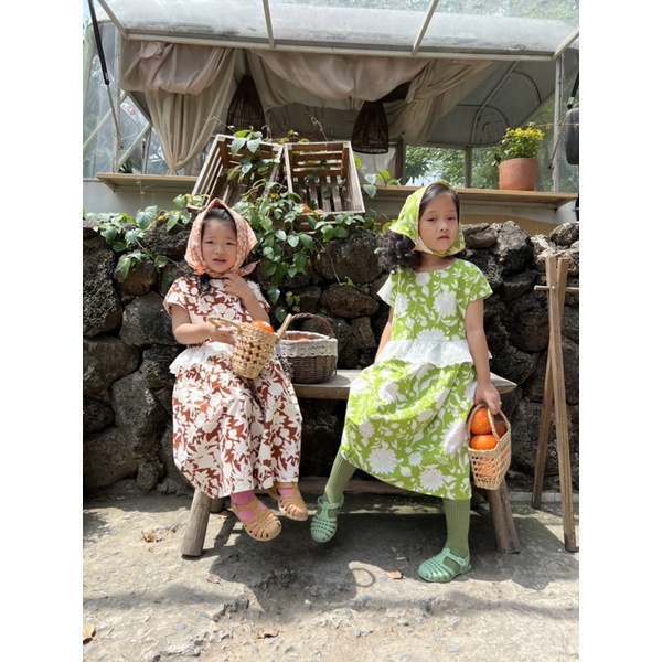 Đầm mùa Hè phong cách Hàn Quốc cho bé gái