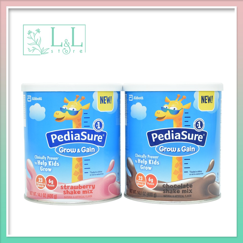 ( MẪU MỚI ) Date 2021 SỮA PEDIASURE GROW & GAIN 400G MỸ