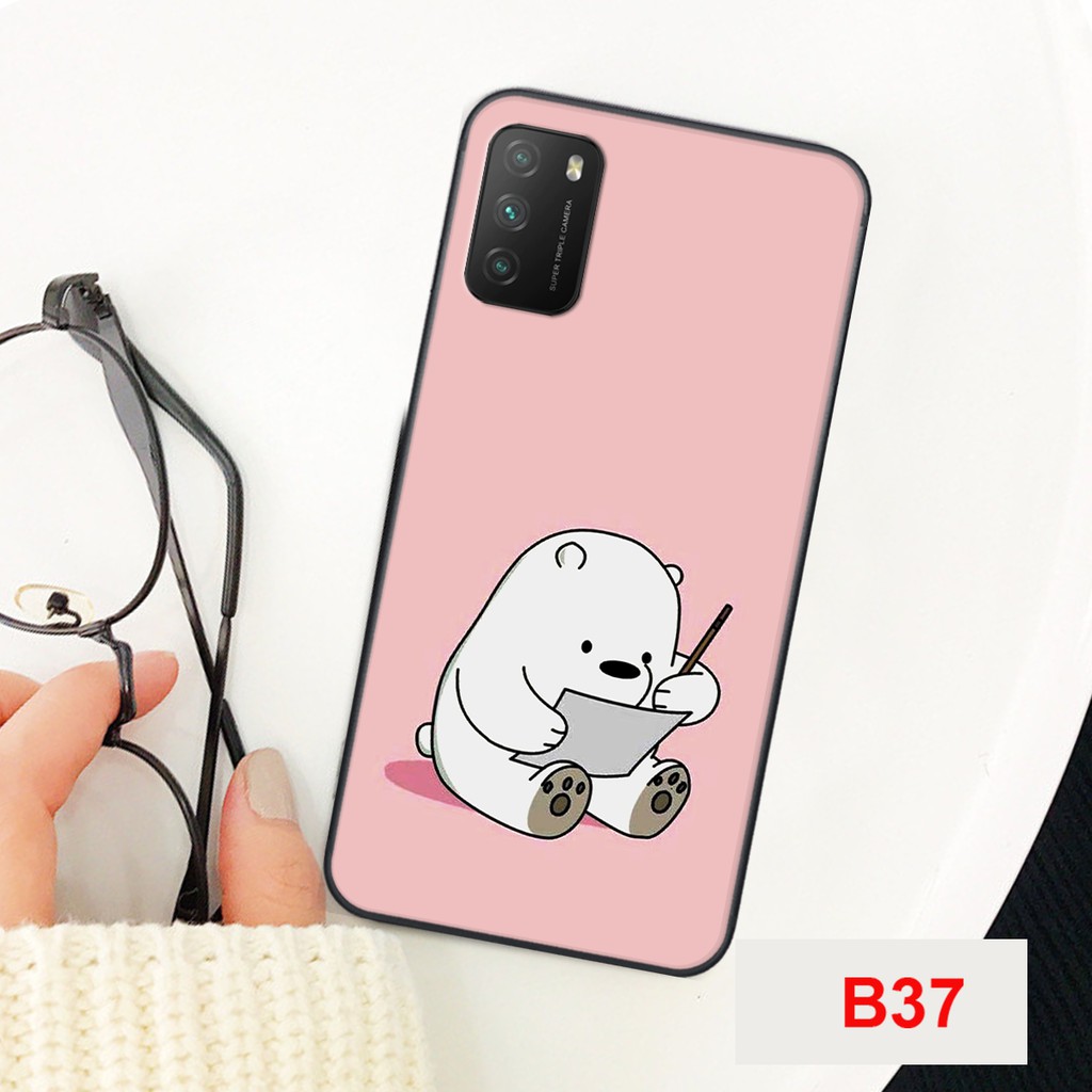 [SALE MẠNH] ỐP LƯNG XIAOMI REDMI 9T -POCO M3 -POCO X3 NFC GẤU WERE BARE BEARS NHIỀU MẪU ĐẸP DỄ THƯƠNG