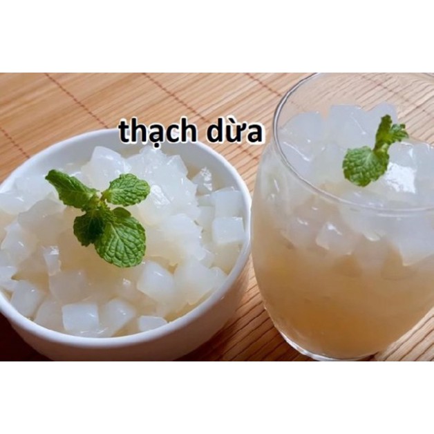 KATE20 Bột rau câu dừa Jelly Hoàng Yến 10gr ( thạch dừa)