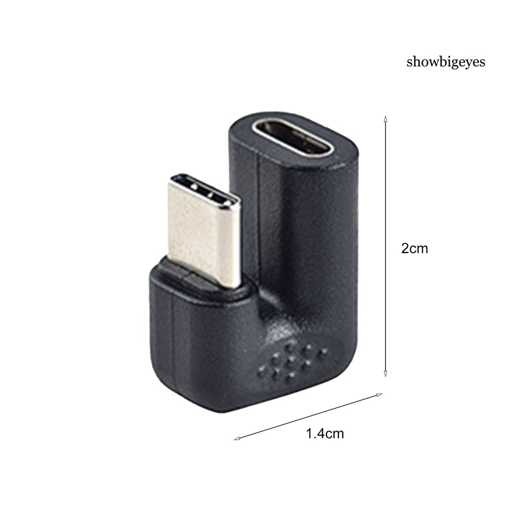 Đầu Nối Chuyển Đổi Type C Đầu Đực Sang Đầu Cái Hình Chữ U Bằng Pvc Ổn Định Cho Máy Tính Bảng