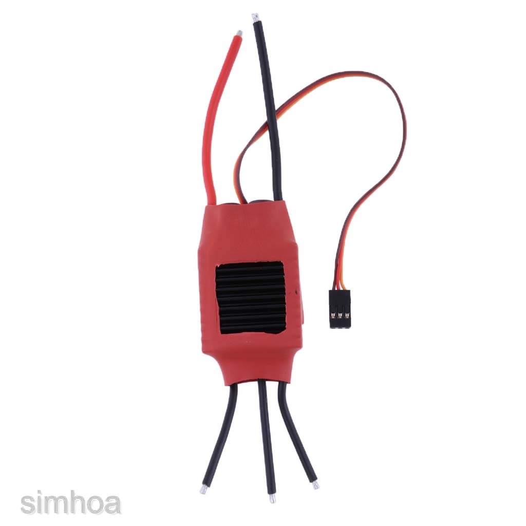 [SIMHOA] 50A Brushless ESC OPTO Electric Speed Controller 5V 3A BEC for Helicopter