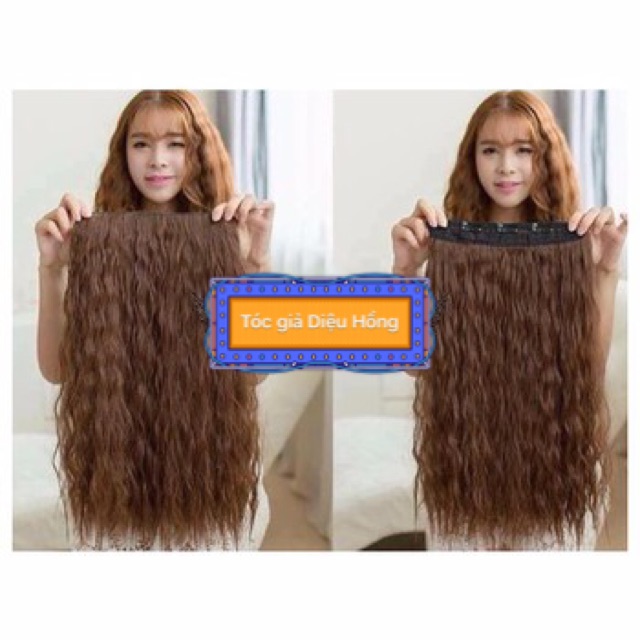 Tóc giả kẹp xù mì