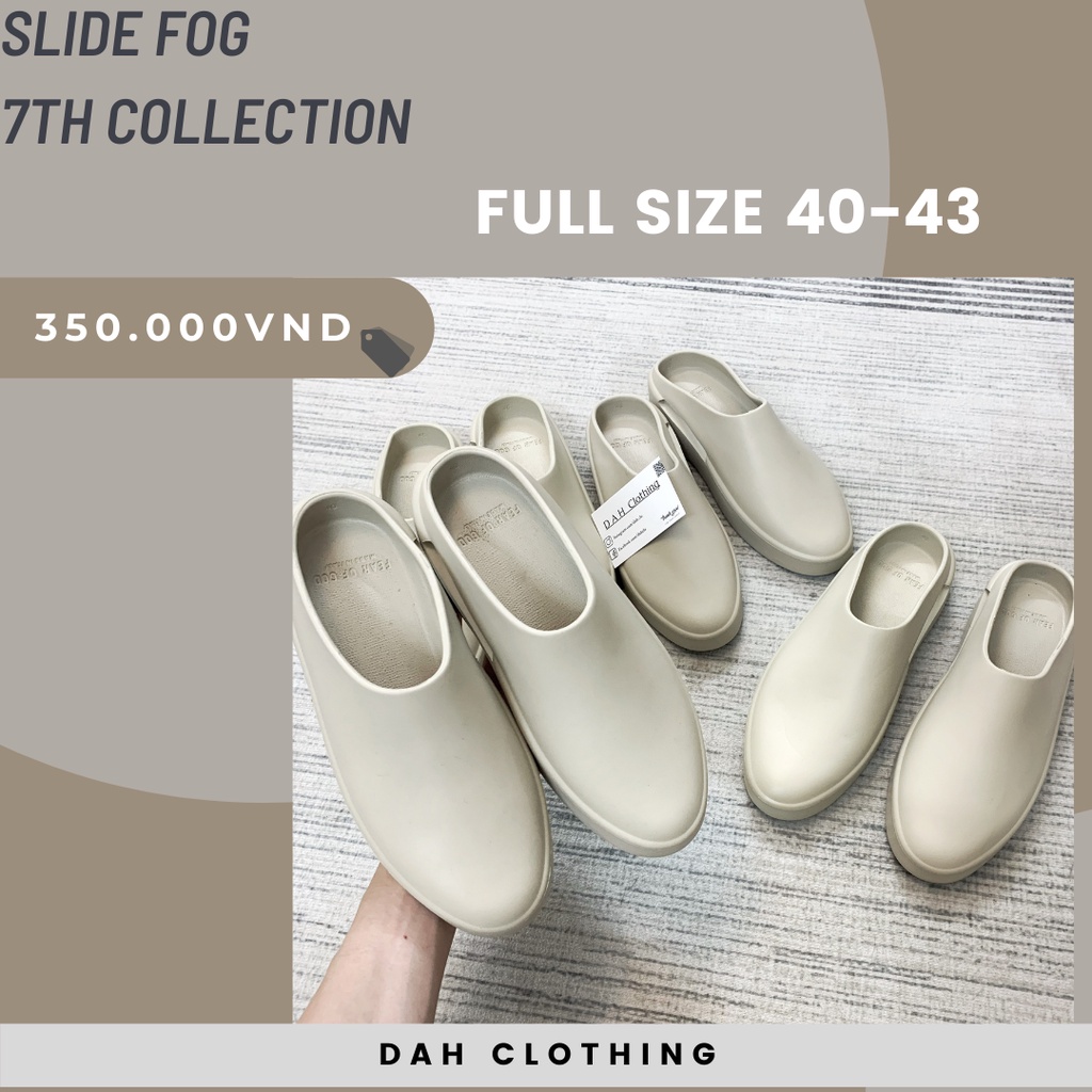 Dép slide fear of g** 7th collection | Slide fog