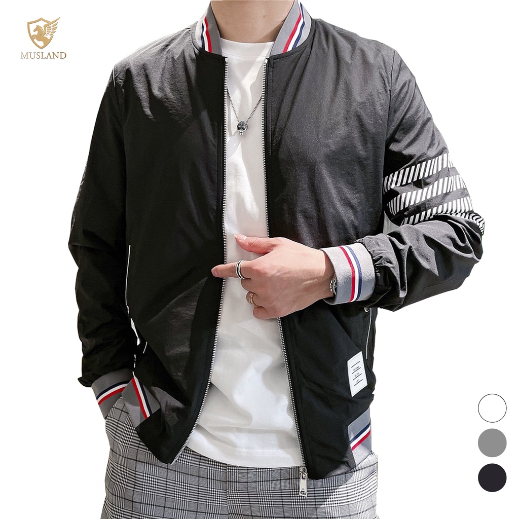 Áo Khoác Gió Windy Bomber Jacket AG21001 Musland - Áo Khoác Gió Chất Liệu Nỉ Chống Thấm Nước, Giữ Ấm Tốt