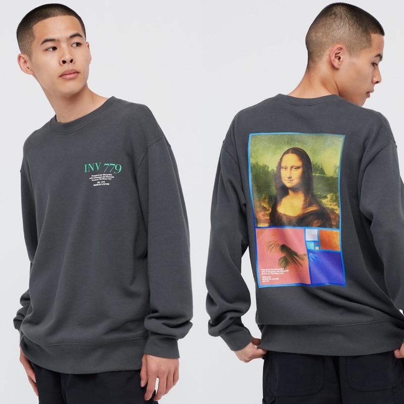 Áo nỉ nam cổ tròn Hoodies Lisa Mona INV 779 dòng UT của UNIQLO