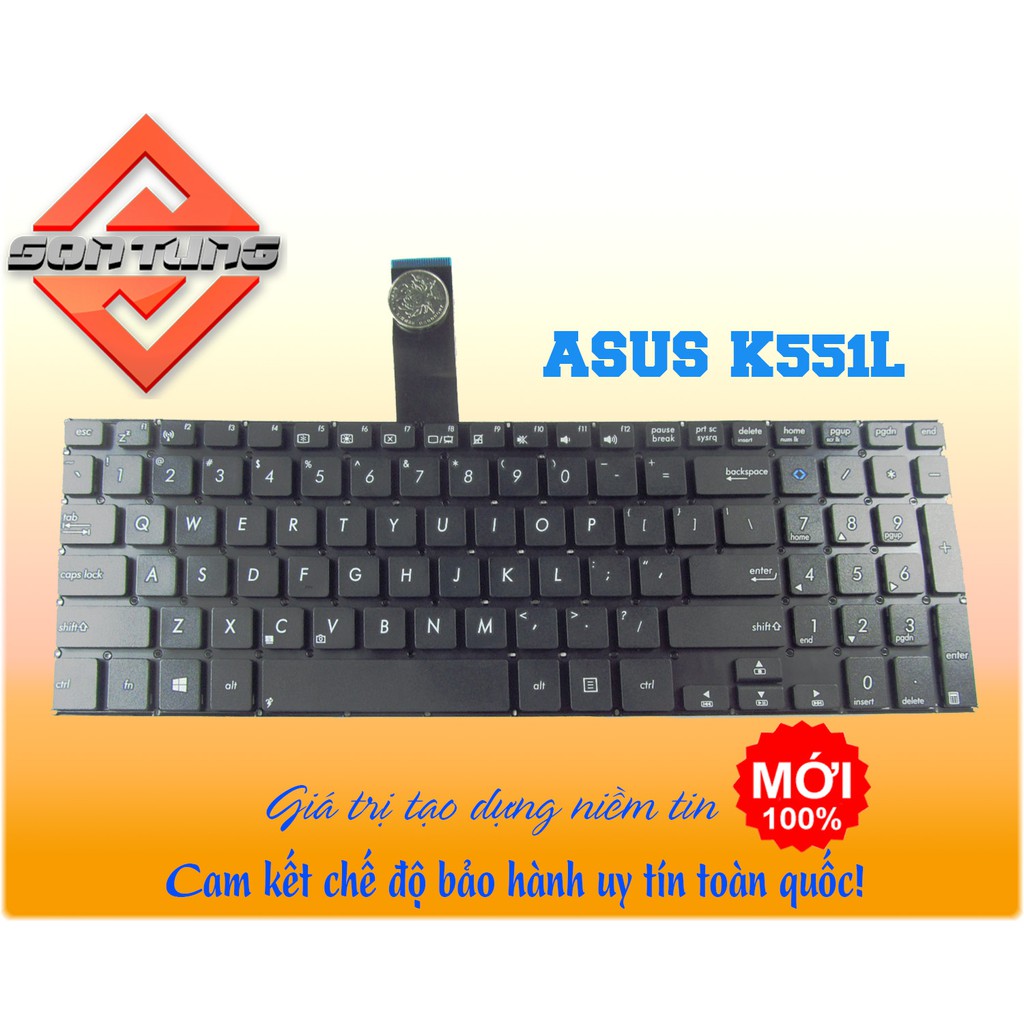 Bàn phím laptop asus K551 K551L K551LA K551LB K551LN cao cấp