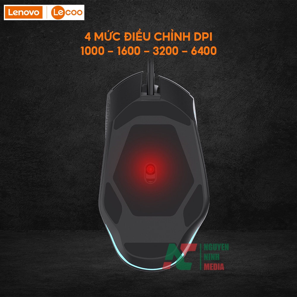 Chuột Gaming Có Dây Lenovo Lecoo MG1101 - Hàng Chính Hãng