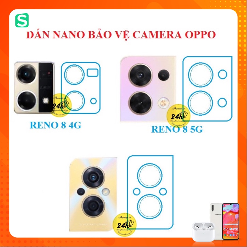Kính Cường Lực Full Màn Hình OPPO Reno 8 4G - 5G Reno 8 Z Reno 7 Reno 7 Z + Dán bảo vệ camera Reno 7 7z - PHUKIENSO24H