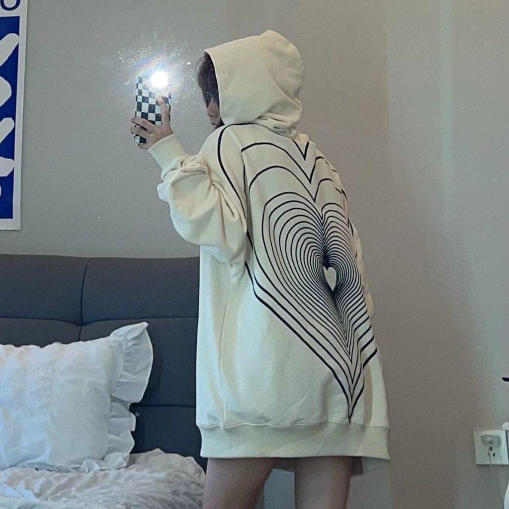 Áo Nỉ Dài Trung Bình Dày Dặn Có Túi Phong Cách Xu Hướng Thời Trang Thu Đông Cho Nữ