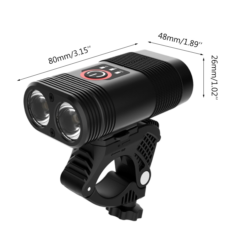 Bộ Đèn Pha Trước Siêu Sáng Sạc USB Cho Xe Đạp