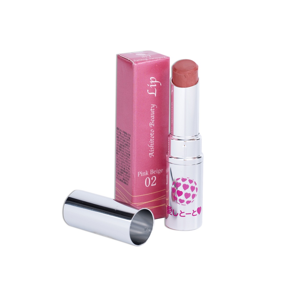 Son Dưỡng Nhật Bản Màu Hồng Be Aishitoto Beauty Lip Pink Beige (4.8g)